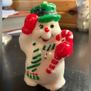 Vintage Frosty the snowman ☃️ candle, Christmas